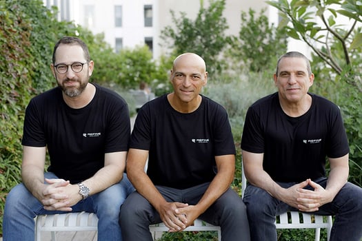 מייסדי Refine, מימין: אורן קדם, אורי ריבנר, אלון שחם, צילום: עומר הכהן